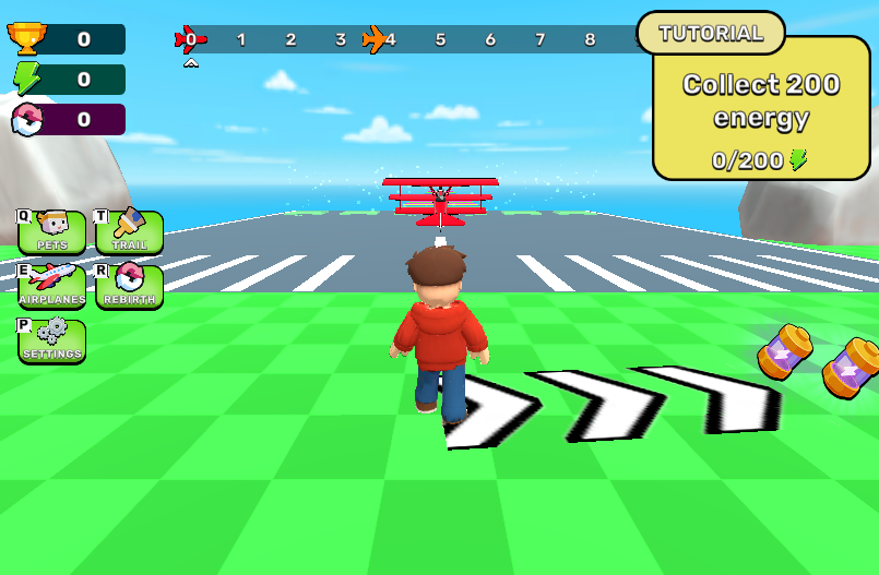 Obby Plane Power Challenge Fly