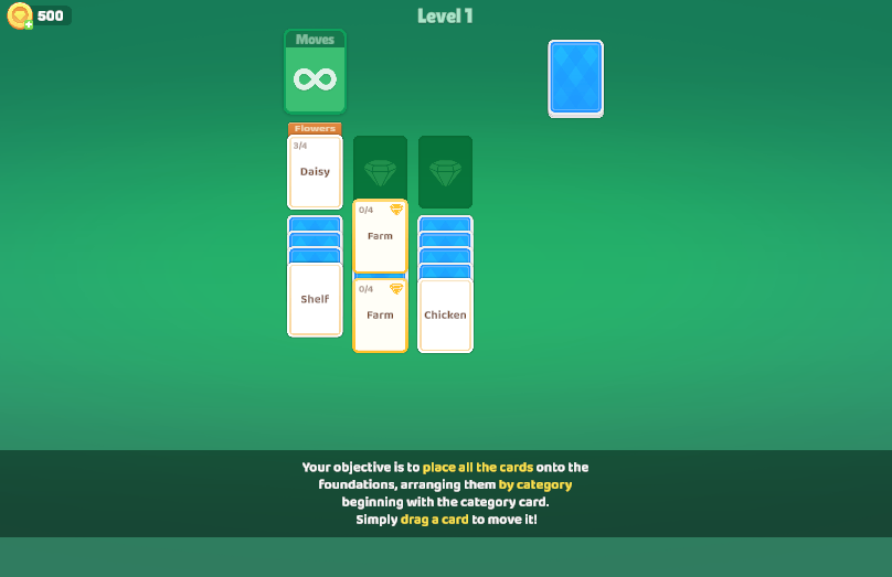 Card Solitaire: Word Game