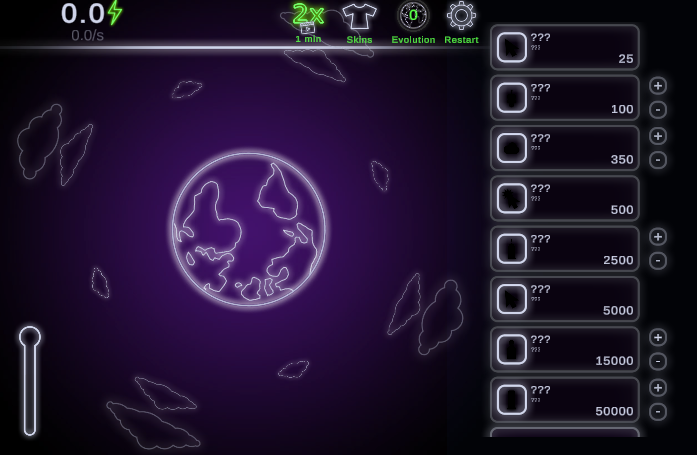 Neon Planet Idle Clicker