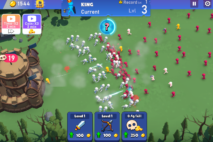 Stickman Tower Defense Idle 3D