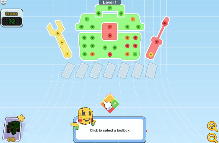 Toolbox Screw Jam Puzzle